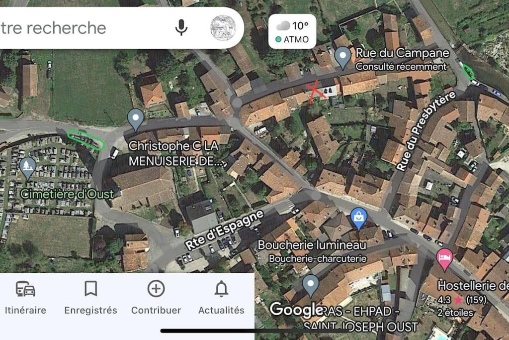 La Petite Ourse Maison De Village A Oust Экстерьер фото