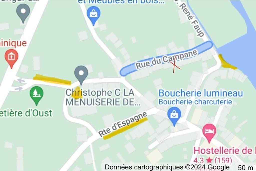 La Petite Ourse Maison De Village A Oust Экстерьер фото